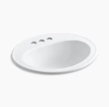 [2196-4R-NY] 2196-4R-NY Pennington self rimming lavatory ADA dune