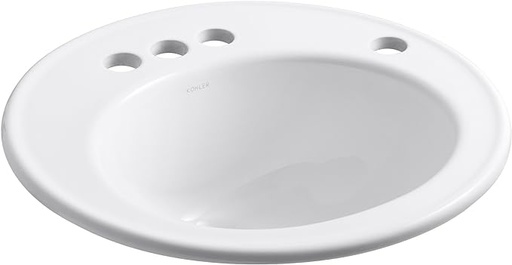 [2202-4R-0] 2202-4R-0 Brookline self rimming lavatory ADA white