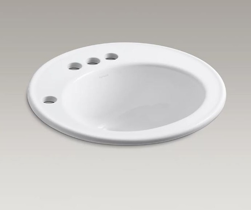[2202-4L-0] 2202-4L-0 Brookline self rimming lavatory ADA white