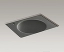 6654-1LU-58 Tandem under counter utility sink thunder grey