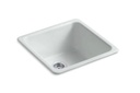 6587-95 Iron/tones cast iron undercounter self rimming sink