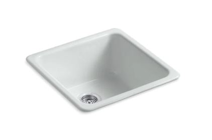 [6587-95] 6587-95 Iron/tones cast iron undercounter self rimming sink